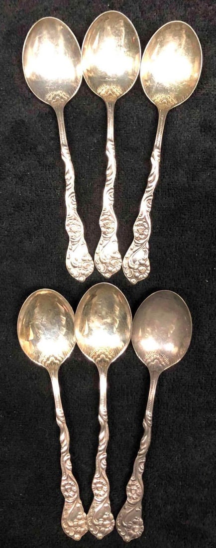 Nils Johan E.P NS. ALP. 6 Mini Silver Plated Spoons (1 of 8)