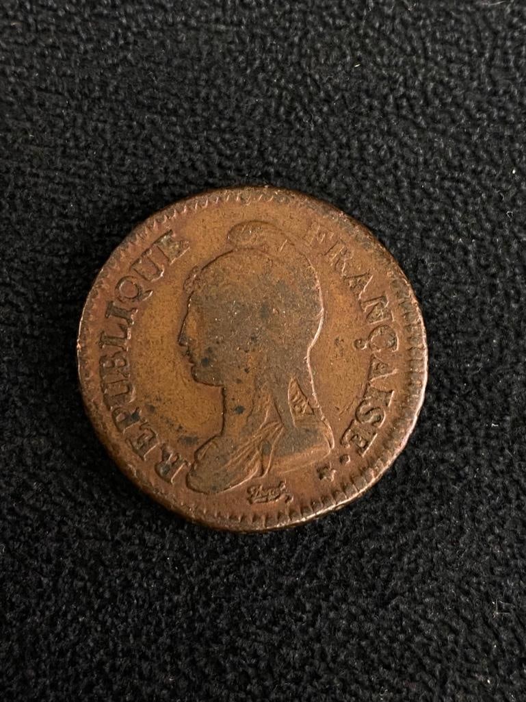 1799 1 Décime Coin, 1st French Republic (1 of 2)