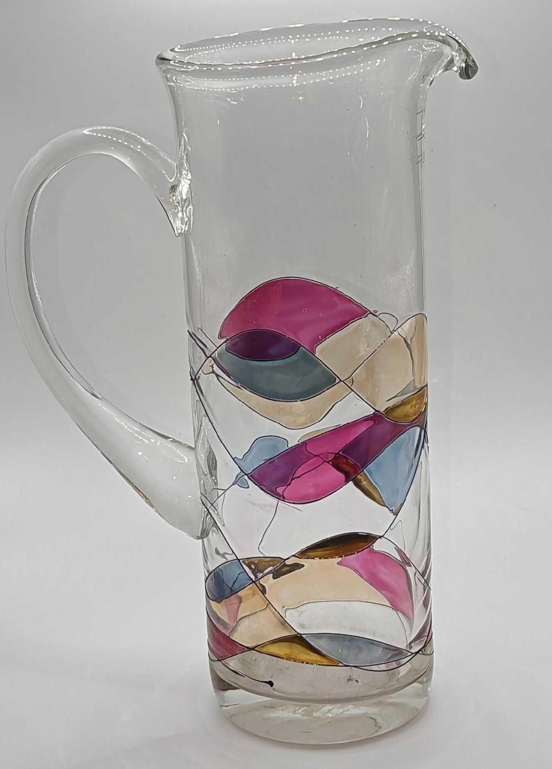 Romania Luminescence Mosaic Crystal Pitcher (1 of 7)