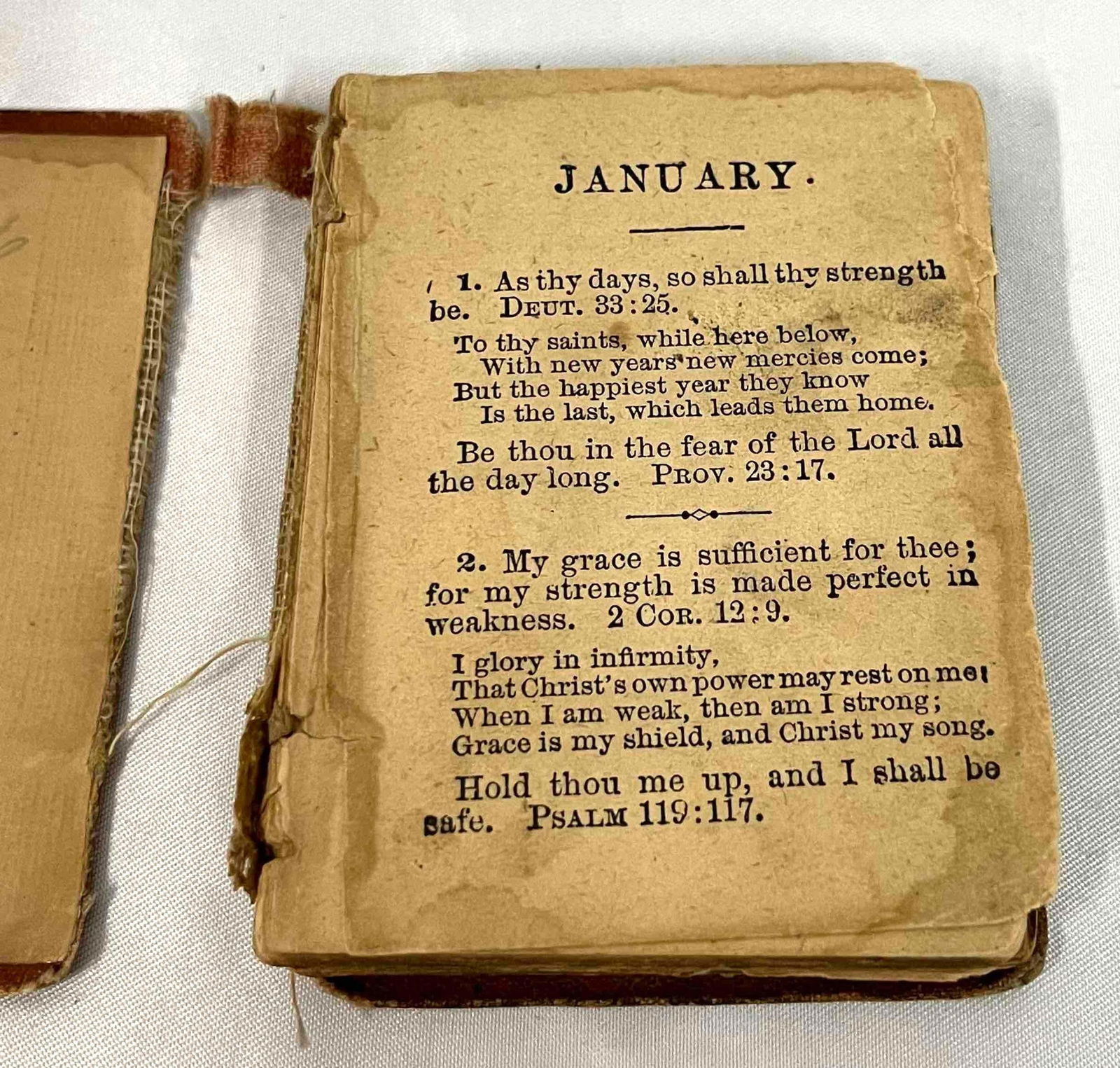 Miniature Antique "Book Daily Food" Bible (1 of 6)