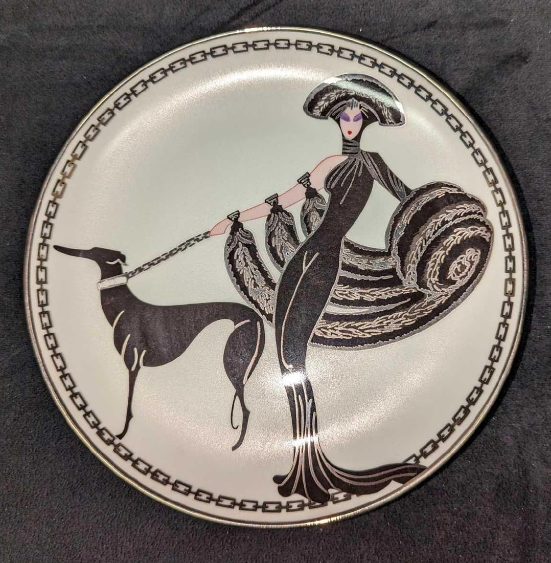 House Of Erte Symphony In Black Decorative LE Porcelain Plate (1 of 5)