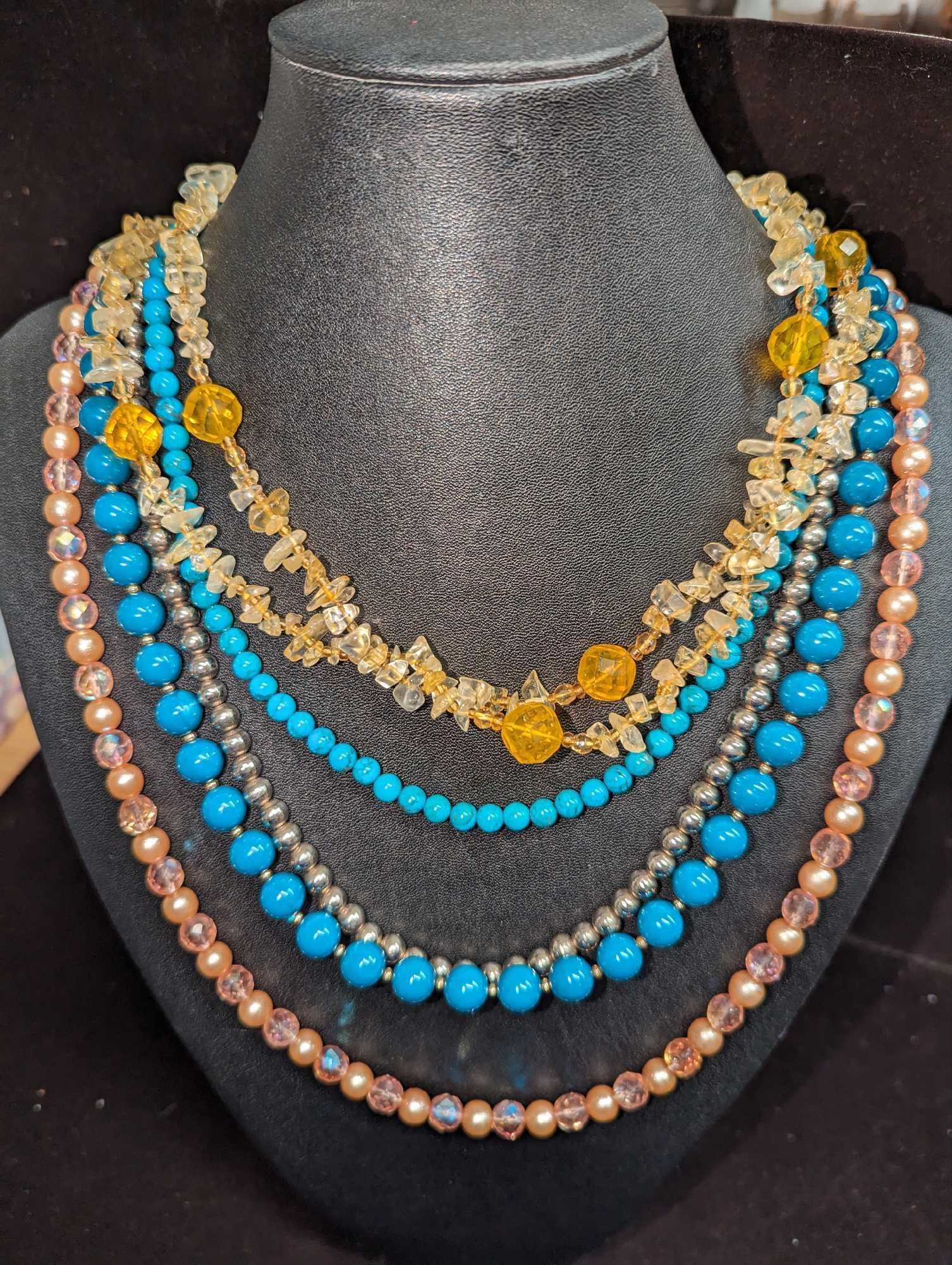 5 Joan Rivers & Unmarked Faux Pearl & Beaded Necklace (1 of 6)