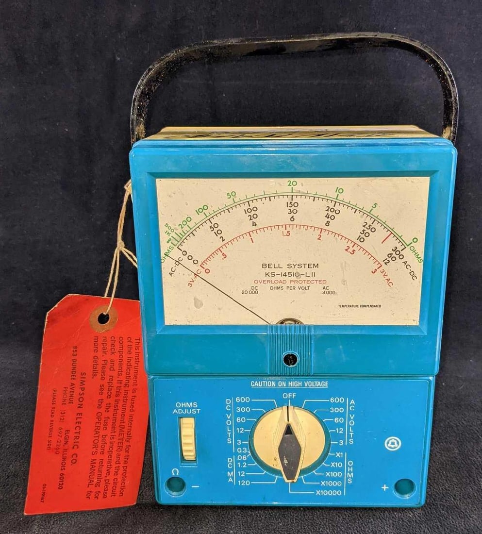 Bell System KS-14510-L11 Model 671 Multimeter In Leather Case With Leads (1 of 9)