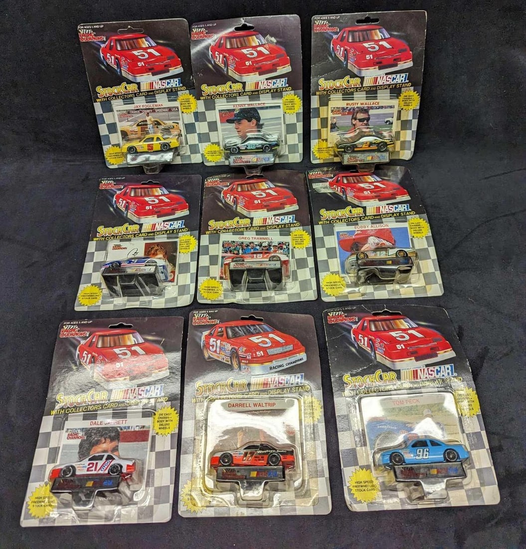 9 NASCAR Racing Champions Die Cast Racing Cars (1 of 8)