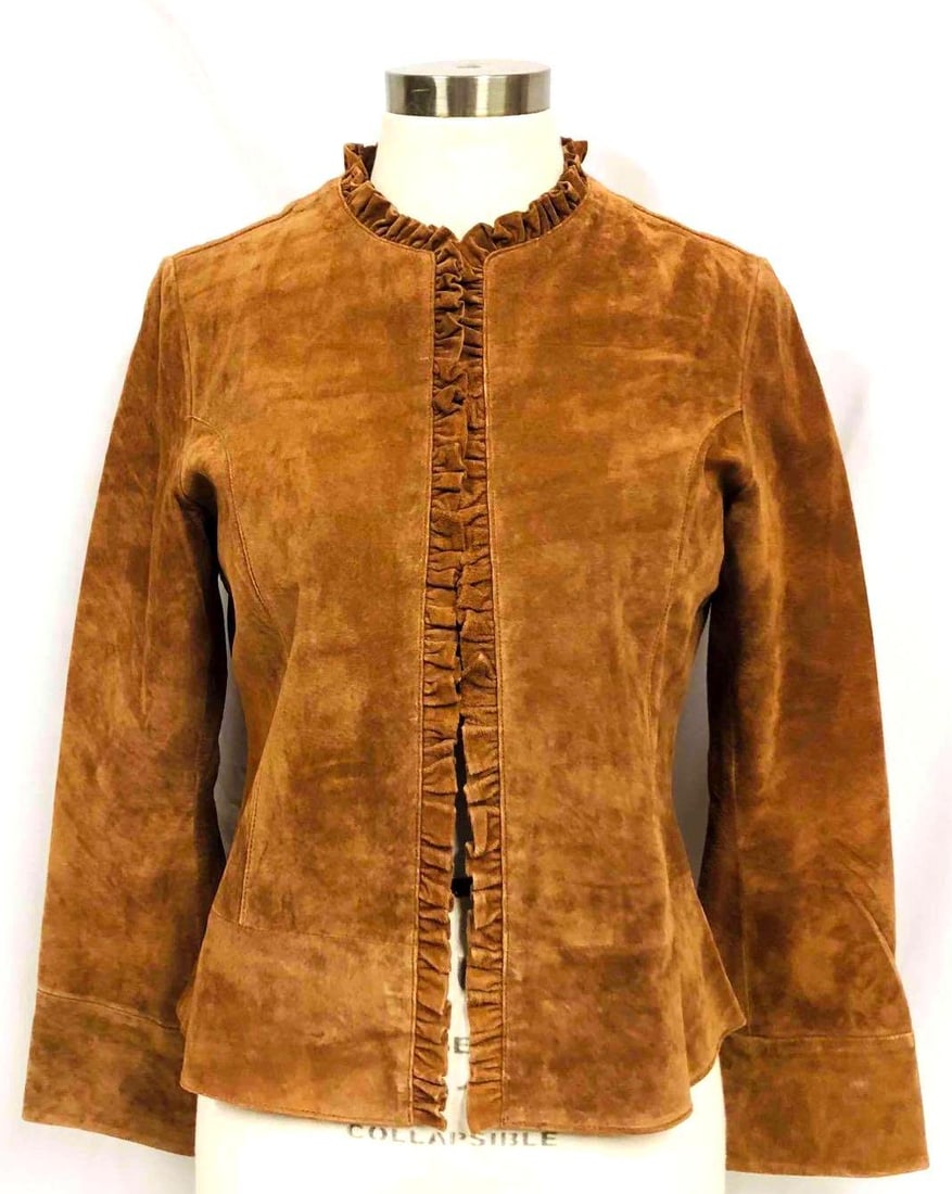 ZaZee Brown Suede Jacket Size Small (1 of 7)