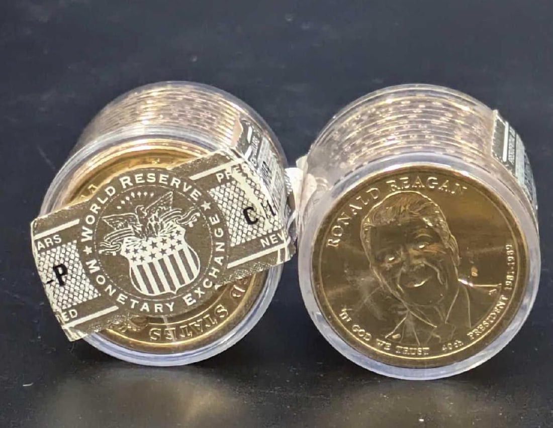 2 2016 P Reagan Sealed Uncirculated Presidential Dollar 12 Coins Rolls (1 of 4)
