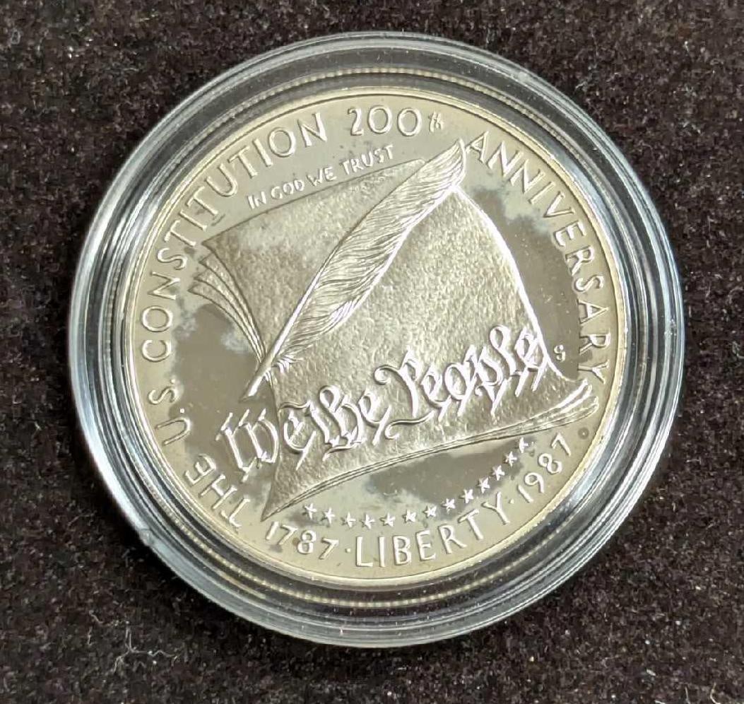 1987 P Constitution Bicentennial Silver Dollar (1 of 6)