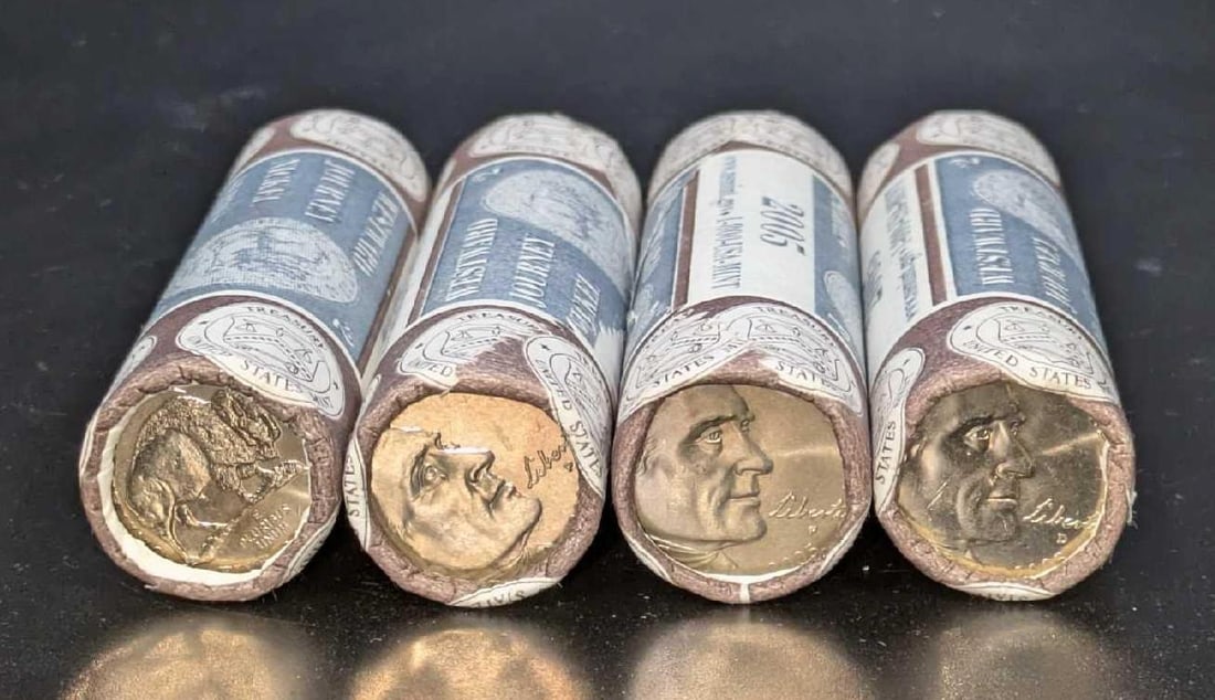 4 $2 Rolls Of 2005 Westward Journey Uncirculated Nickels (1 of 3)