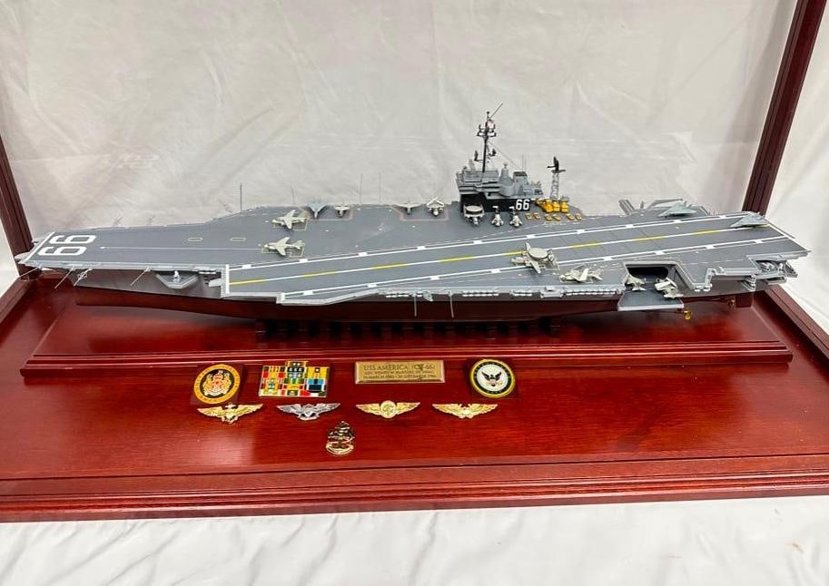 Large US Navy USS America CV-66 Model (1 of 8)