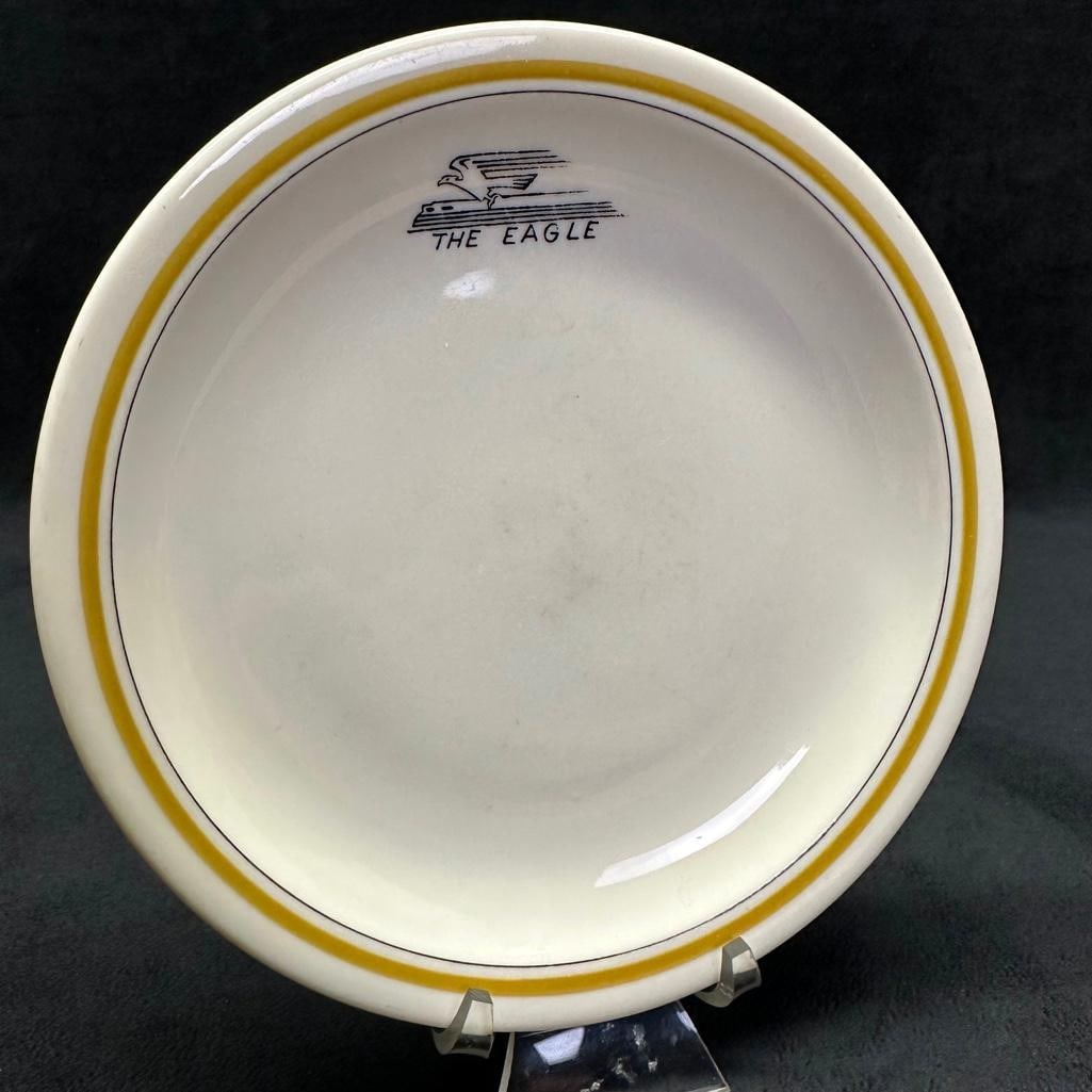 Missouri Pacific Railroad Eagle Bread Plate 5.5" (1 of 3)