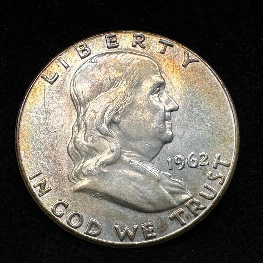 1962 P Franklin Silver Half-Dollar (1 of 2)
