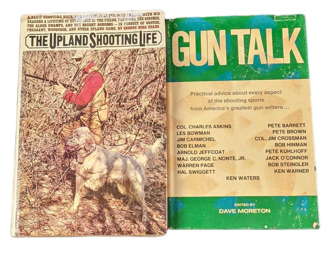 2 Vintage Gun Talk The Upland Shooting Life Hardcover Books: This lot includes: (1) Gun Talk By Ken Waters & Others. The book was published by Winchester Press (New York) in 1974. The book is approx 6 1/4" x 1" x 9 1/2" (1) The Upland Shooting L