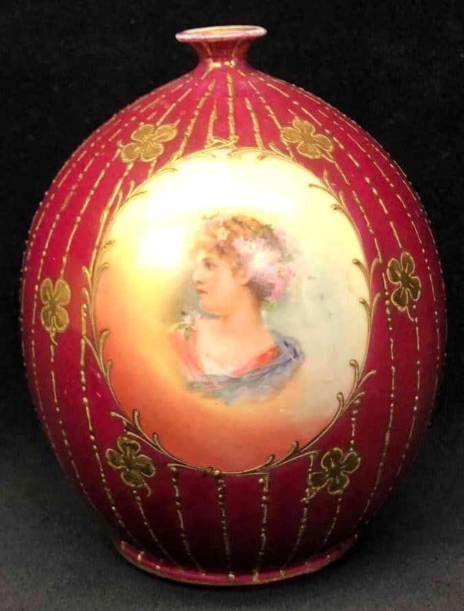 E.S Germany Hand Painted Porcelain Vase (1 of 7)