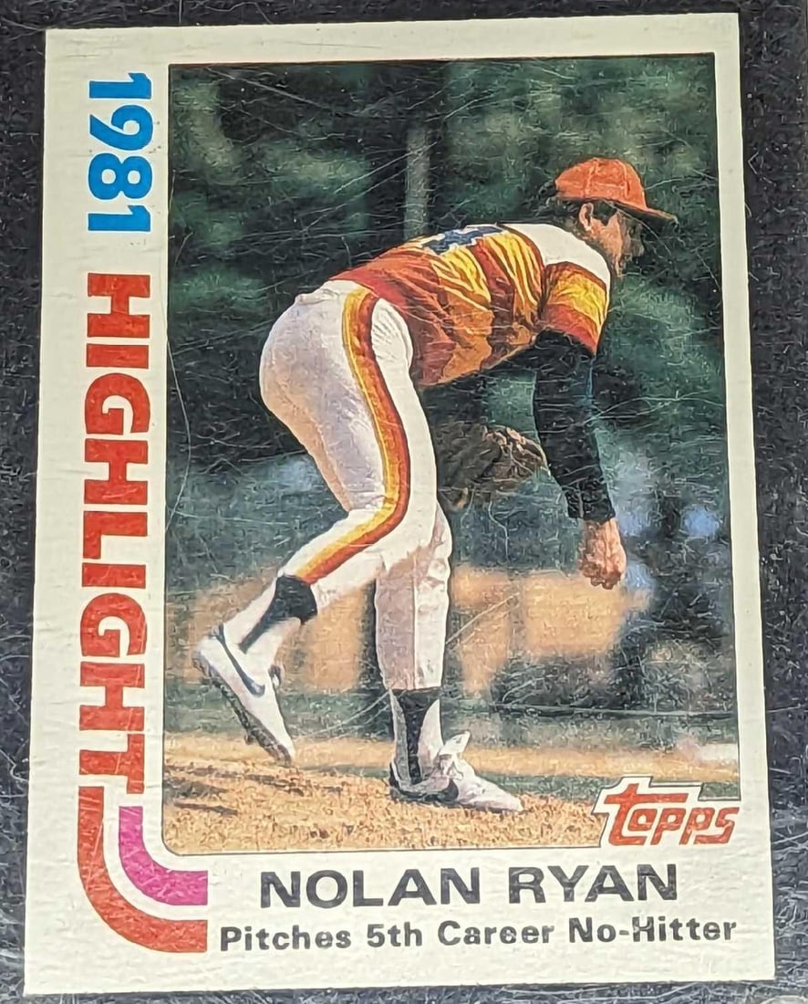 Topps 1981 Highlights Career No-Hitter Nolan Ryan (1 of 4)