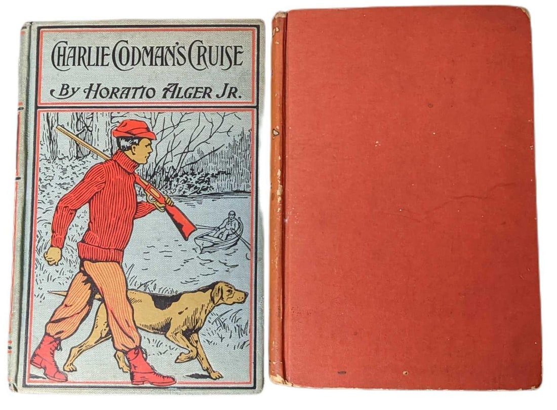 Two Classic Antique Hardcover Mark Twain Horatio Alger Jr (1 of 9)