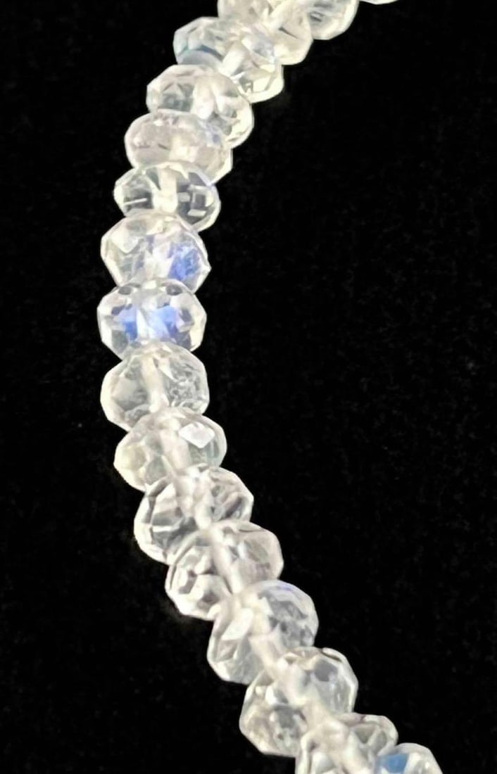 Small Moonstone Beads 3mm Beads (4) Strands: Small Moonstone Beads 3mm Beads (4) Strands These are small faceted moonstone beads Here is a lovely lot of rainbow moonstone for that jewelry artist out there. Also, a great set to purchase and have 