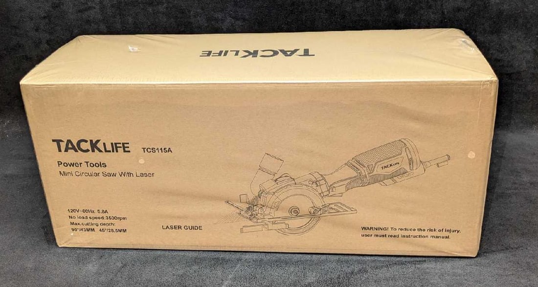 TACKLIFE Mini Circular Saw With Laser Sealed In Box (1 of 5)