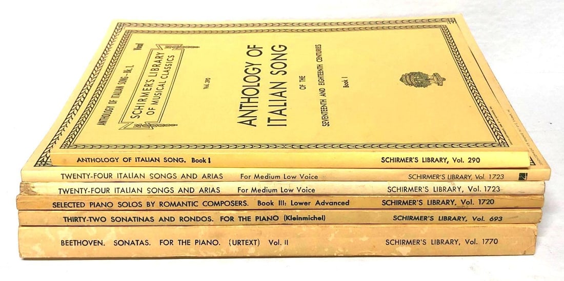 Lot of 6 Assorted Schirmer's Library of Musical Classics (1 of 18)