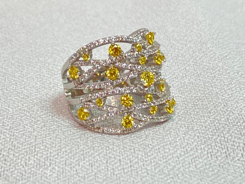 Sterling CZ Nest Design Ring (1 of 3)