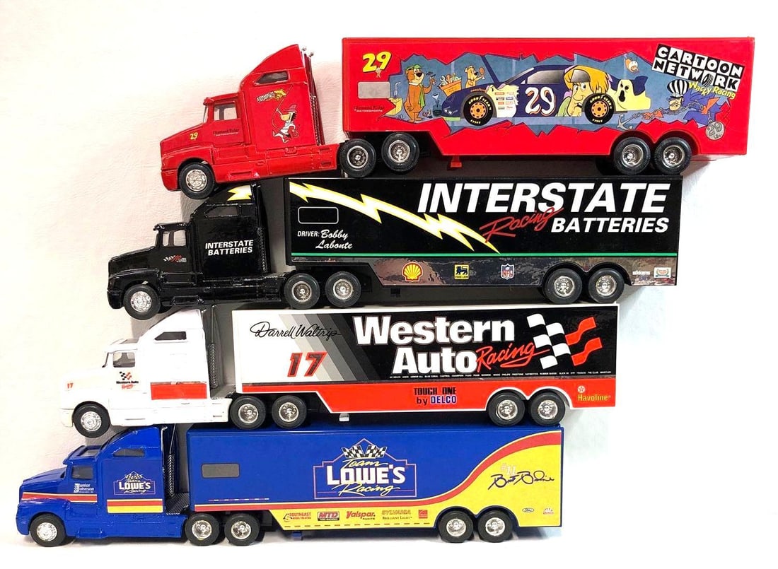 4 Racing Champions "Preview Editions" Replica Nascar Transporter (1 of 4)