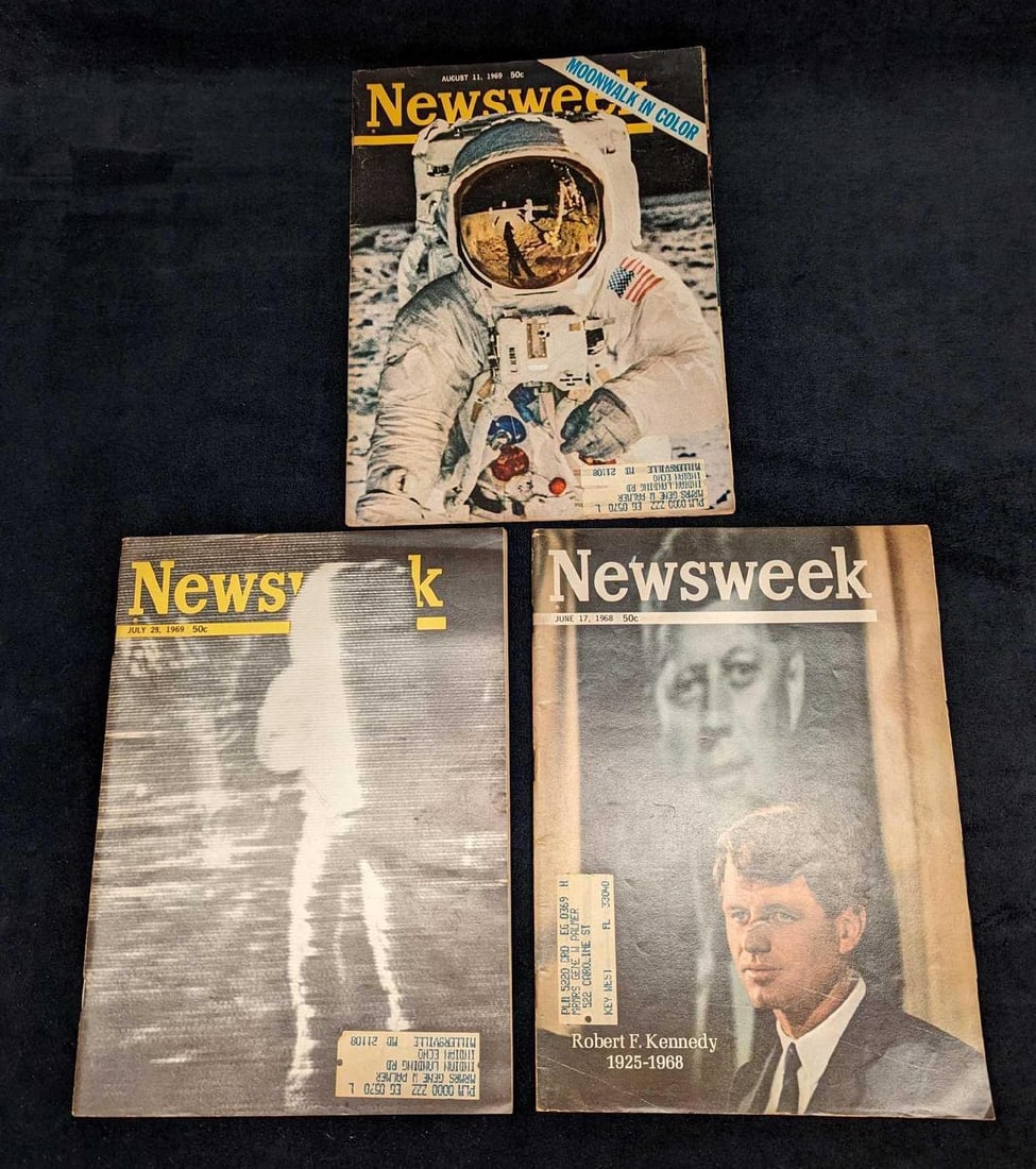 3 Vintage Robert F. Kennedy Moonwalk Moon Landing Magazines (1 of 5)