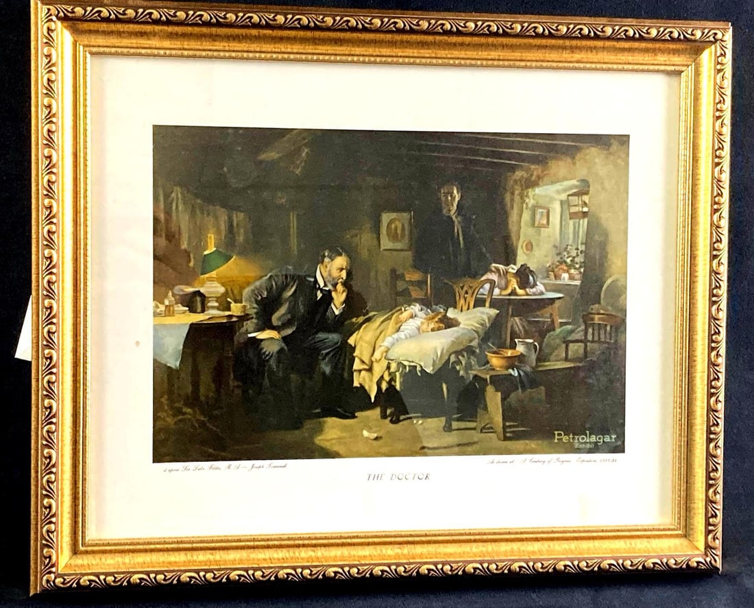 "The Doctor" by Joseph Tomanek Print Framed: This lot includes: (1) "The Doctor" by Joseph Tomanek Print Framed Condition is used and see photographs for additional details. This was a recent estate acquisition and wa