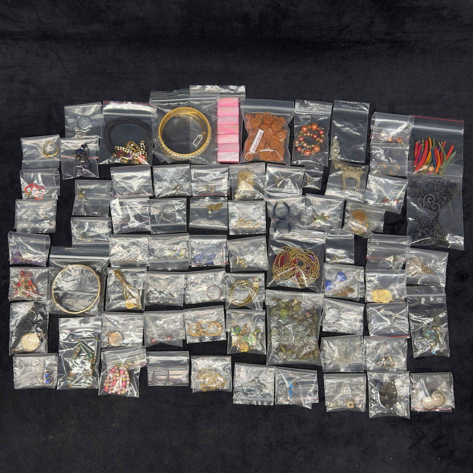 Assorted Jewelry Earrings Necklaces Rings Pendants Bracelets Handcrafted Pieces Collection Lot (1 of 15)