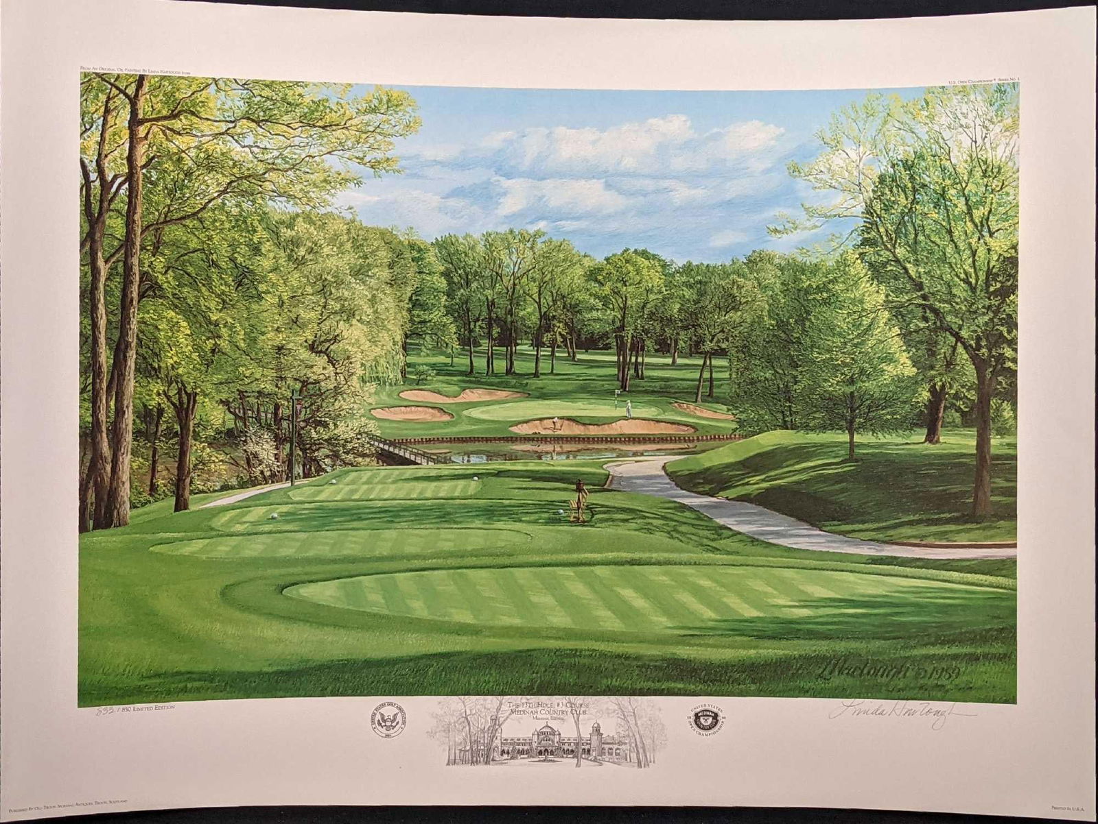 Linda Hartough LE Litho Golf Medinah Country Club 13th Hole (1 of 7)