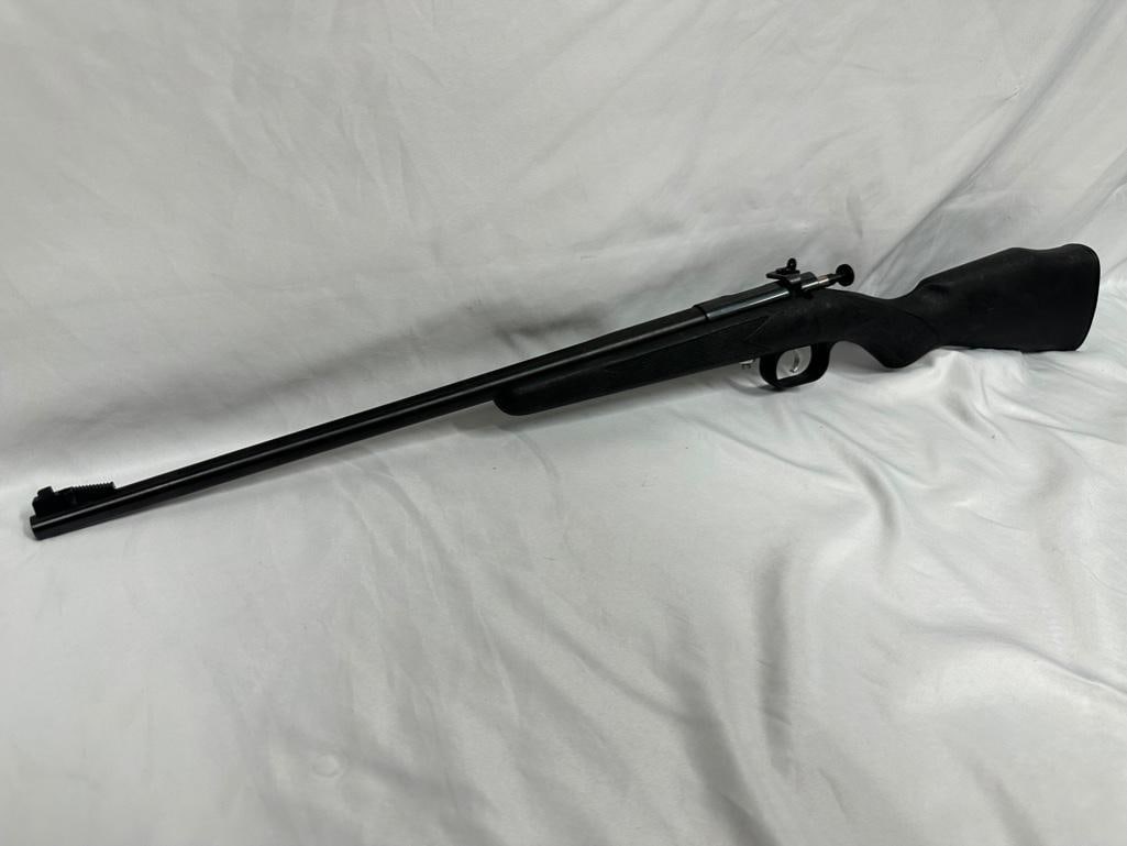 Crickett .22 SL or LR: This firearm has been researched to the best of our ability. Please see photos for best description of condition. Maker - KSA Model - Crickett Caliber - .22 SR or LR Weight - 2.5 lbs Length - 30" 