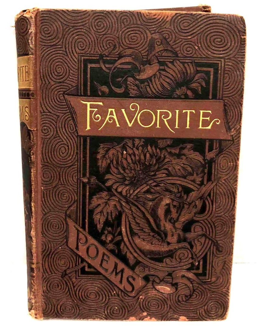 Antique "Favorite Poems" From English & American Authors Belford, Clarke & Co. 1888 (1 of 5)