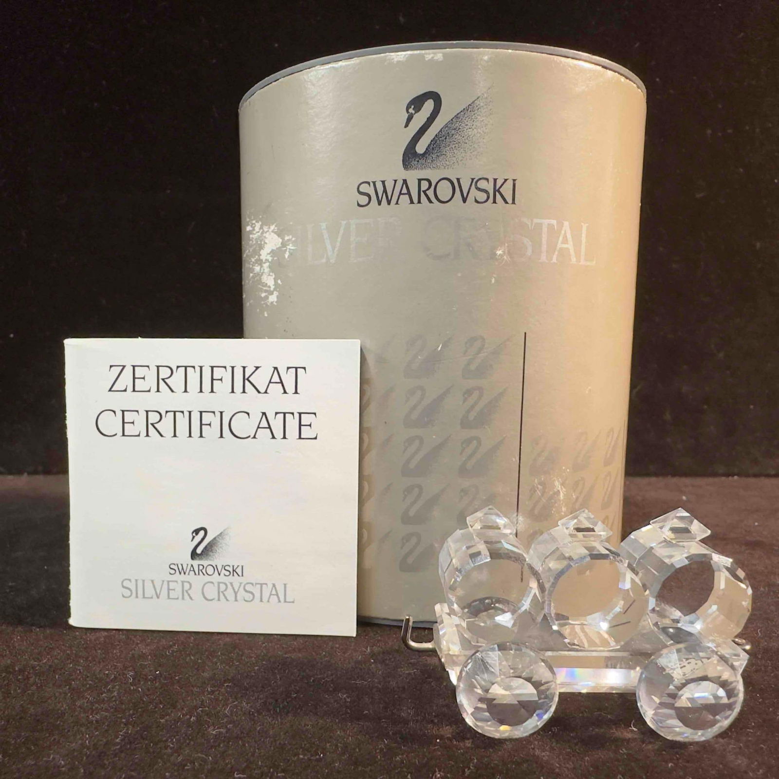 Swarovski Figurine Silver Crystal Express Train Petrol Wagon 7471 NR 000 004 (1 of 10)