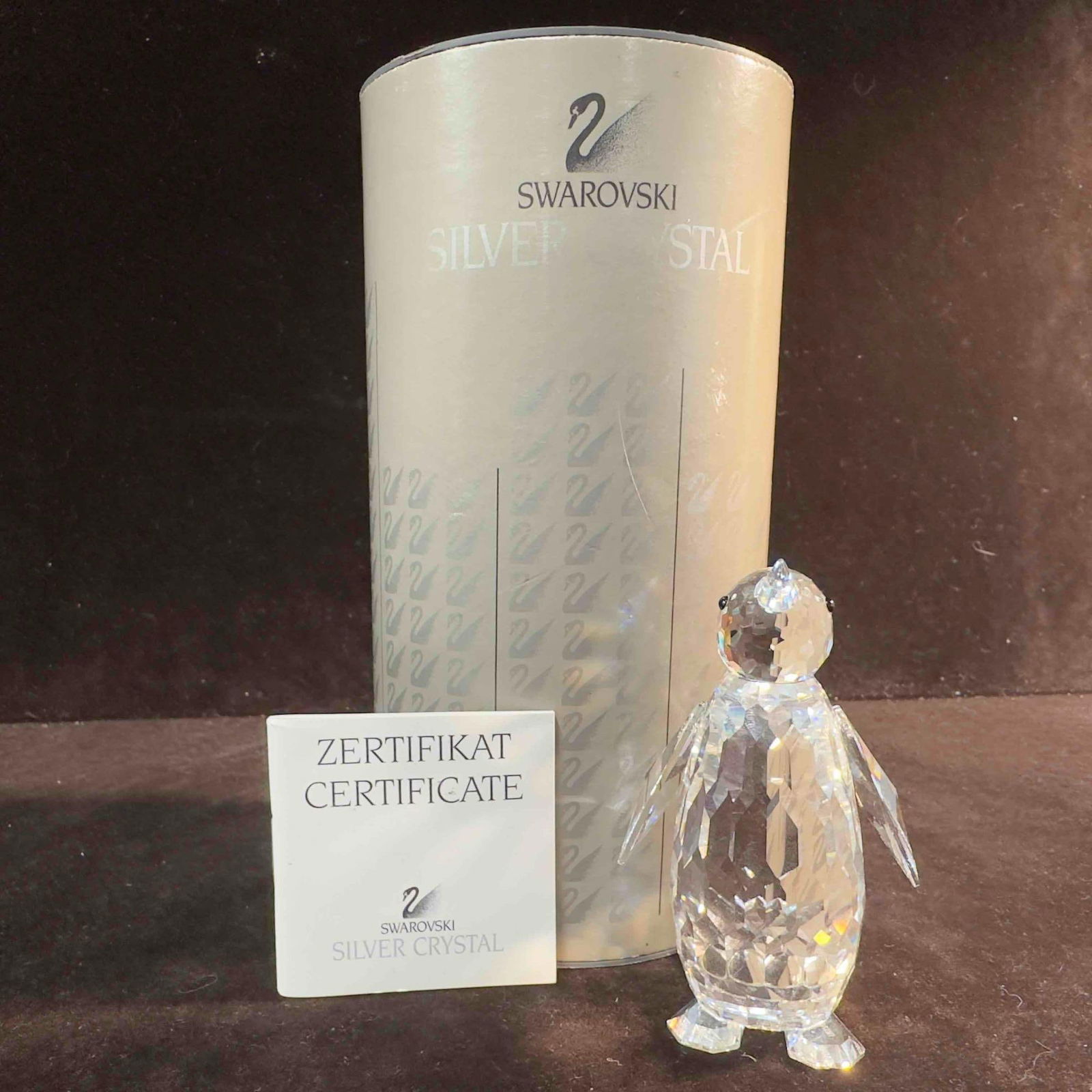 Swarovski Silver Crystal Figurine Penguin Large 7643 NR 085 000 (1 of 12)