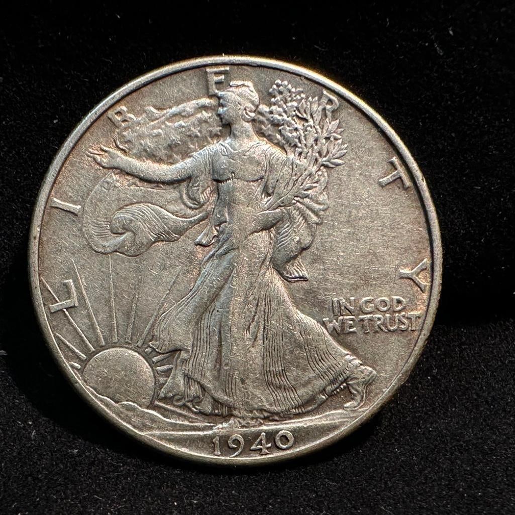 1940 P Walking Liberty Silver Half Dollar: These coins have been tested and researched to the best of our ability prior to listing. Please view photos, as they are a part of the condition. DETAILS: Metal - .900 Silver Tested - Yes Size - 30.6 