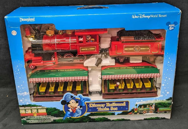 Disney Railroad Train Set With Box