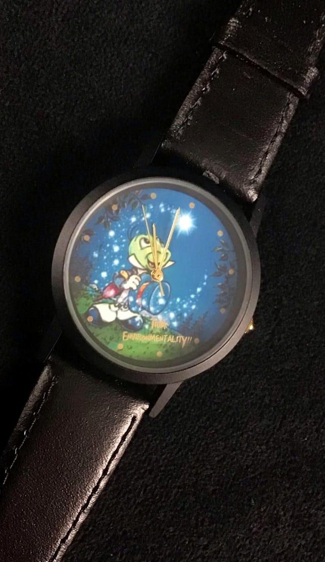Walt Disney Pinocchio Jiminy Cricket Think Environmentally Watch B (1 of 7)