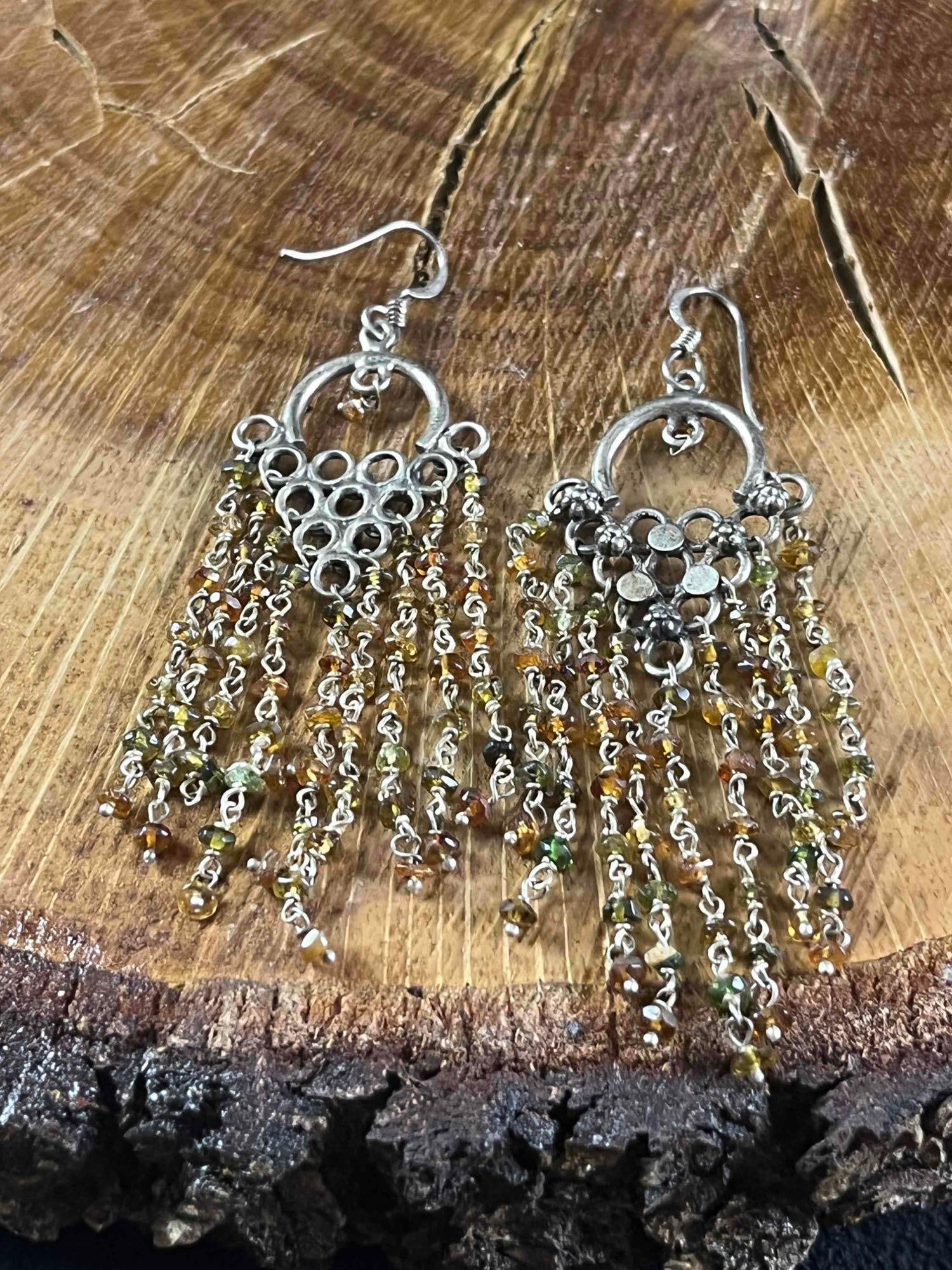 Sterling Silver and Natural Stone Earrings (1 of 3)