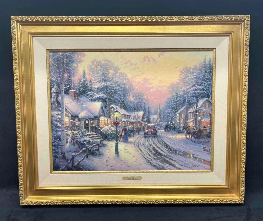 Thomas Kinkade Gallery Proof "Christmas Cottage VIII" With COA & DNA Matrix Double Security (1 of 15)