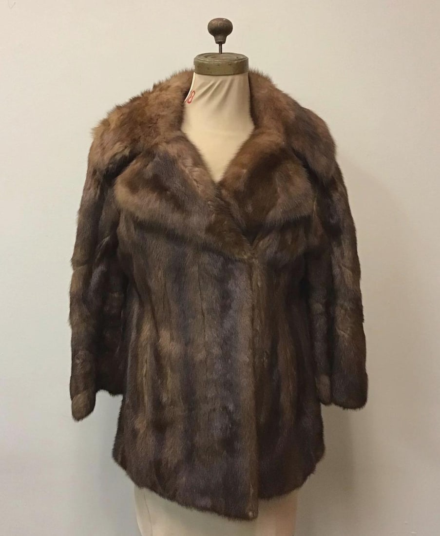 Lunaraine Mink with Sable Collar Vintage Fashion (1 of 9)