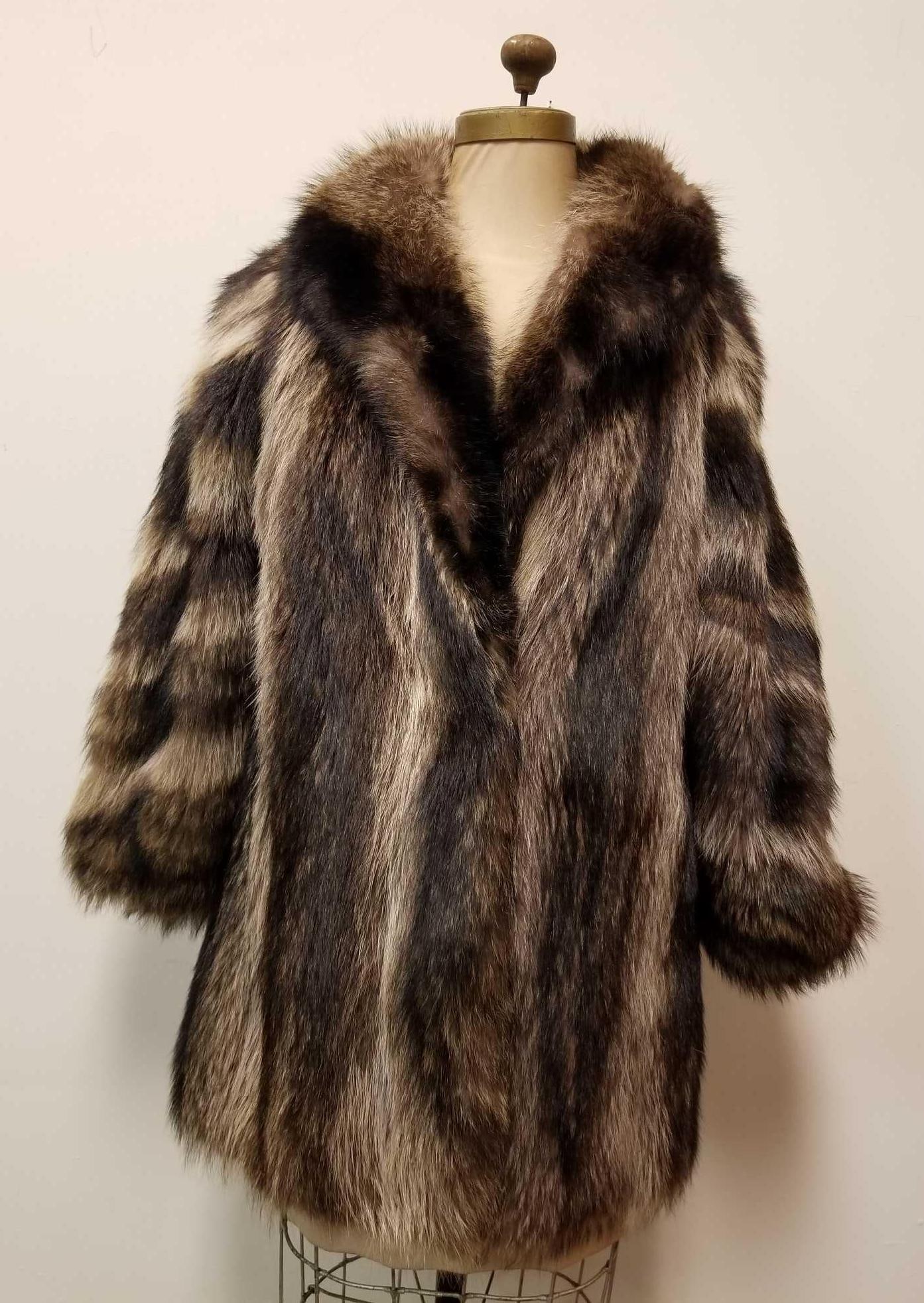 Neiman Marcus Raccoon Fur Coat (1 of 5)
