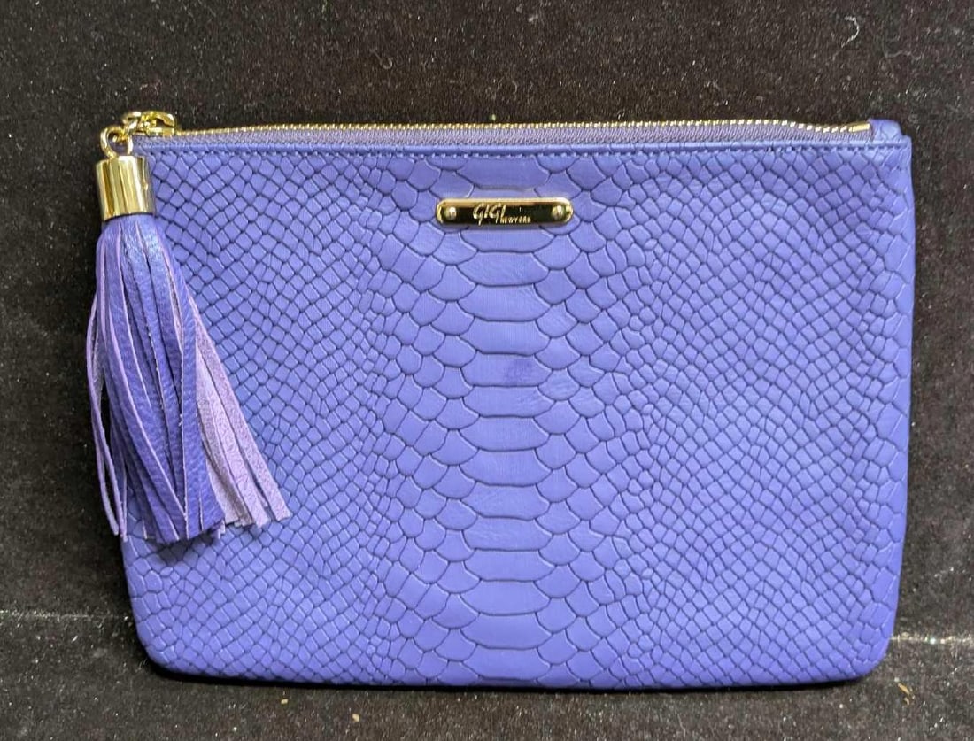 GiGi New York Python Embossed Clutch Bag (1 of 6)