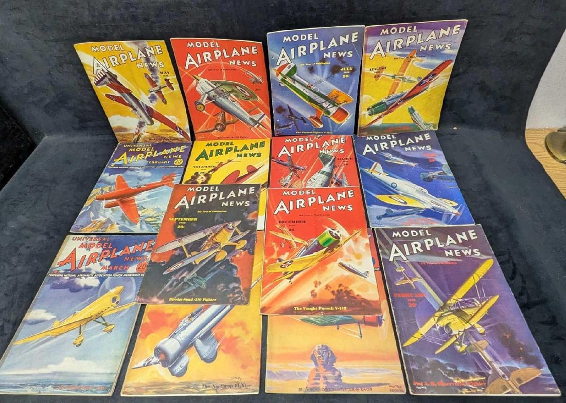 14 1920s 1930s Model Airplane News Magazines (1 of 4)