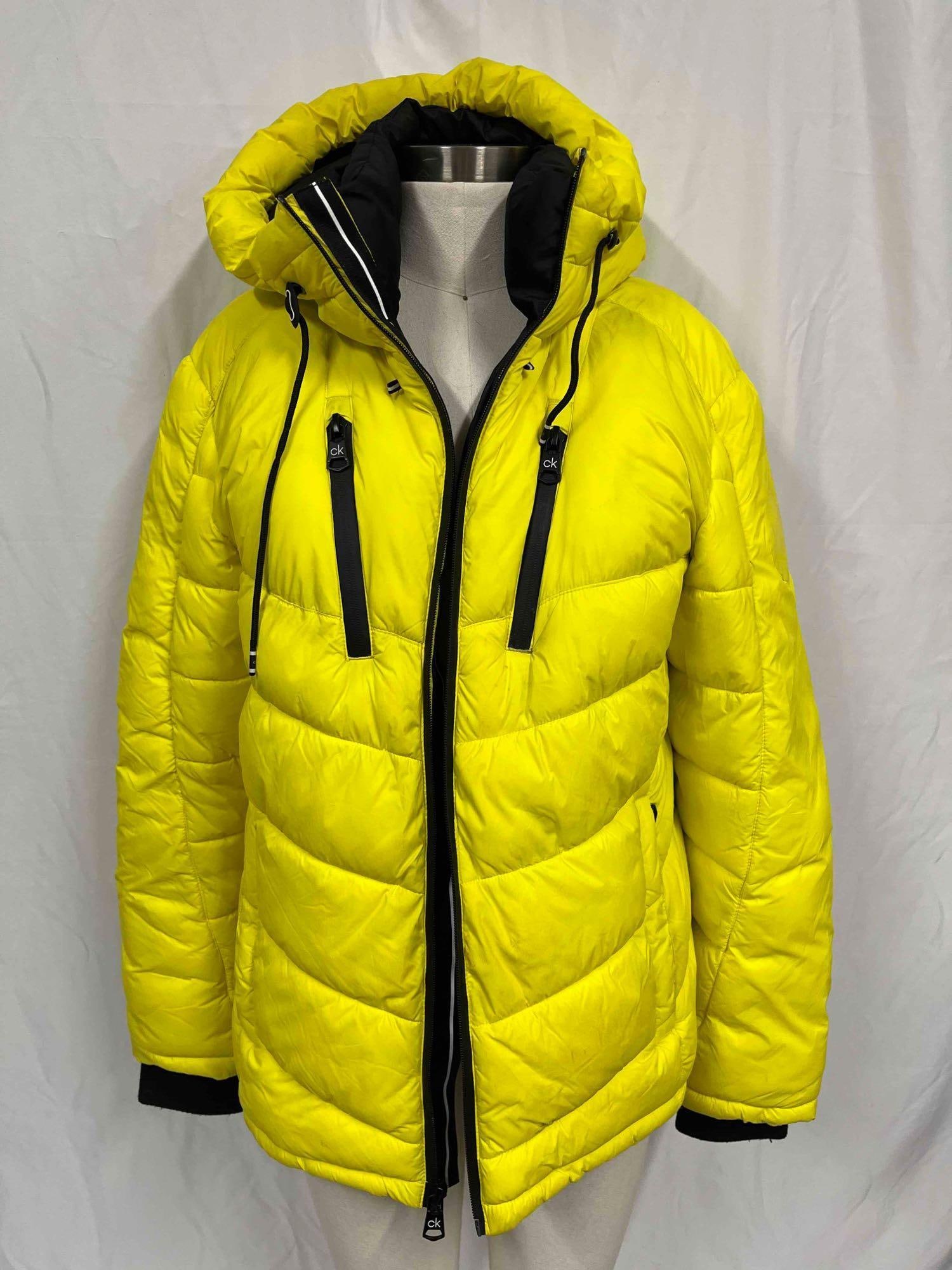Clavin Klein Highlighter Yellow Men's Extreme Slim Fit  -3 Degrees Warmth Factor Puffer Size Large (1 of 20)
