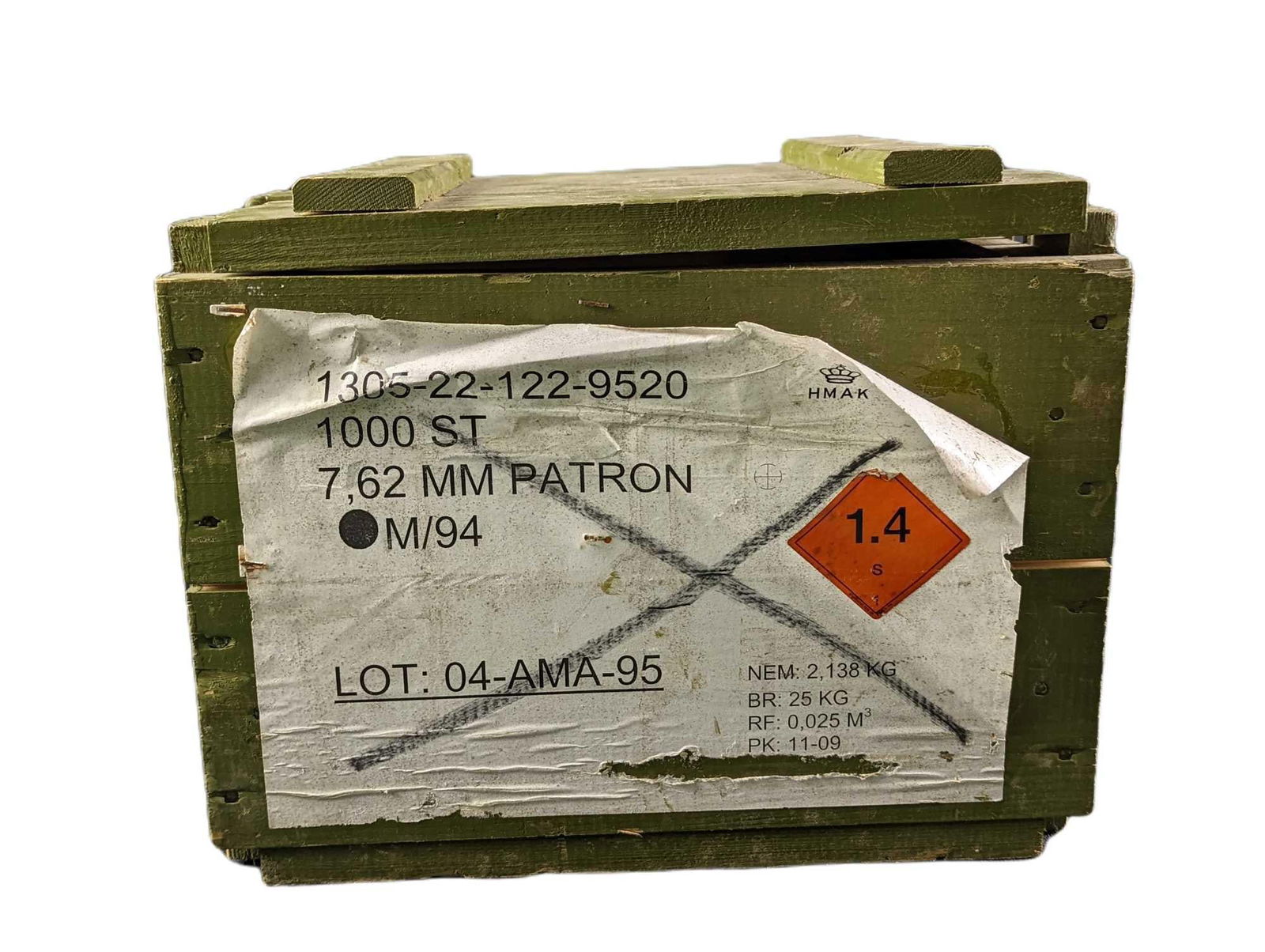 Vintage Danish Army Ammo Box (1 of 7)