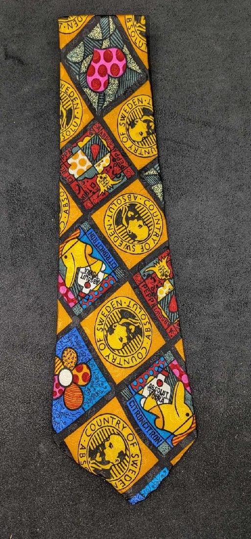 Absolut Vodka Romero Britto Silk Tie New (1 of 5)