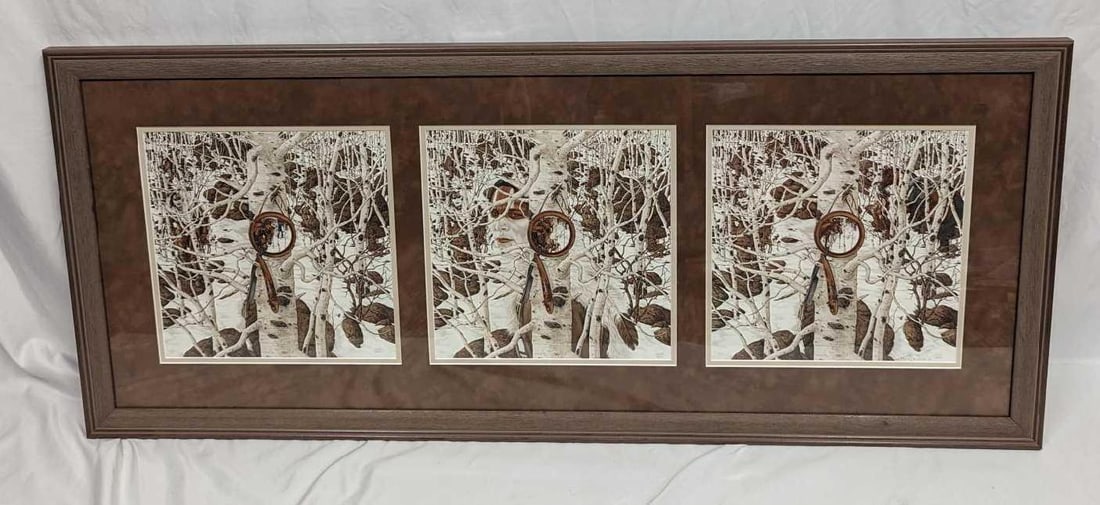 Framed S&N Bev Doolittle Two More Indian Horses (1 of 7)