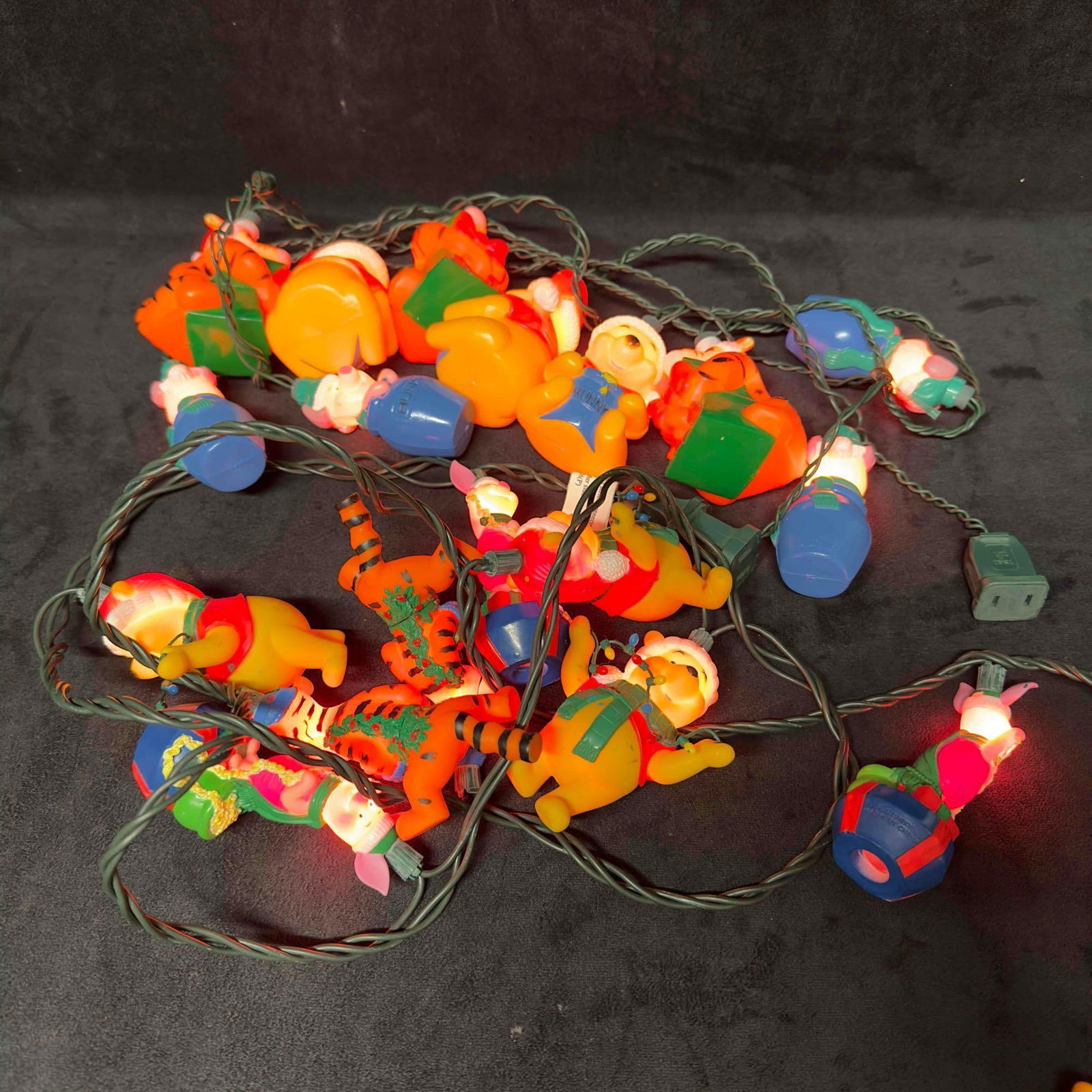 Winnie The Pooh Holiday Lights Christmas Tree String Light Set Eeyore Tigger Piglet Two Strands (1 of 7)