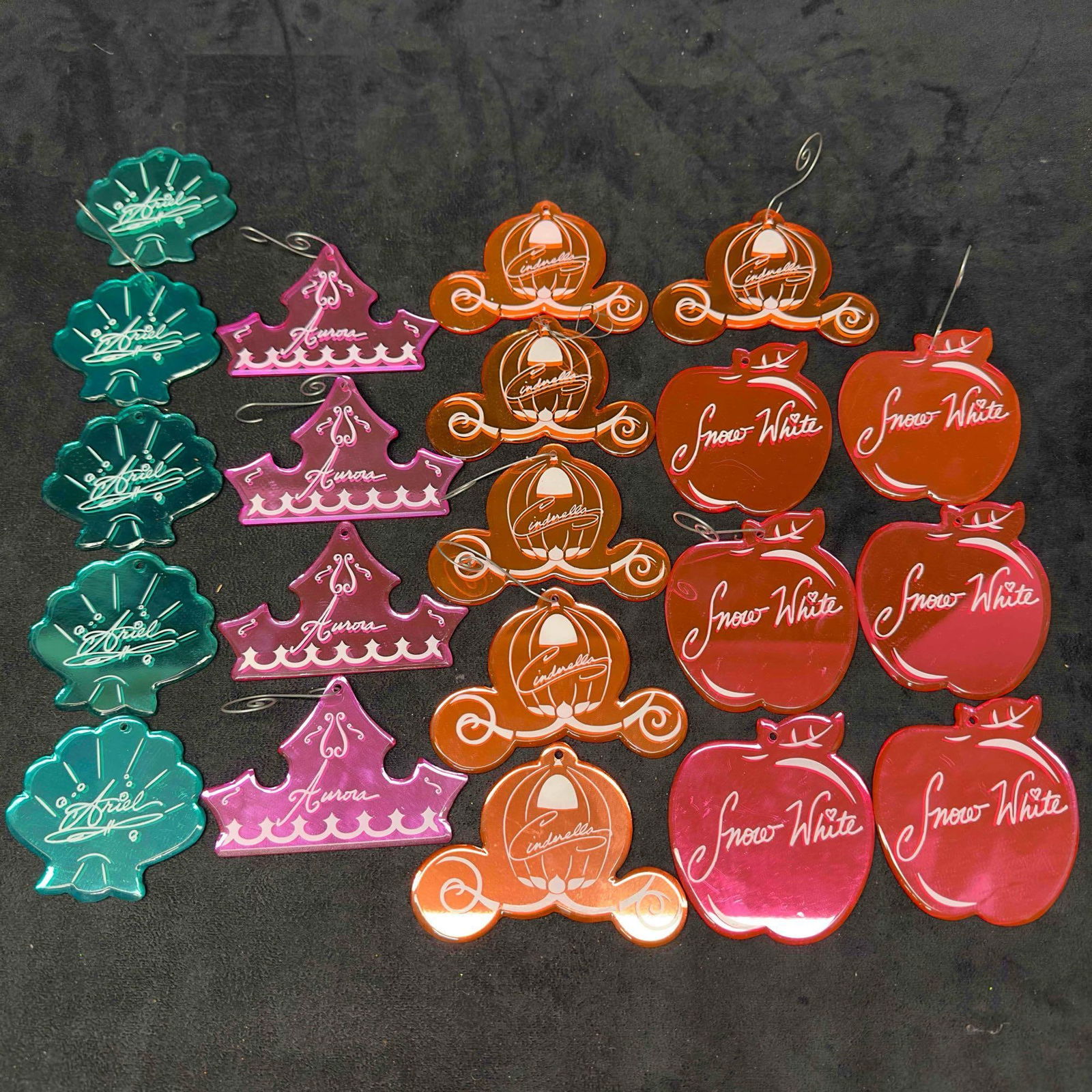 Disney Princess Icons Holiday Christmas Ornament Collection Set Glass Ornaments 21 Twenty One (1 of 8)