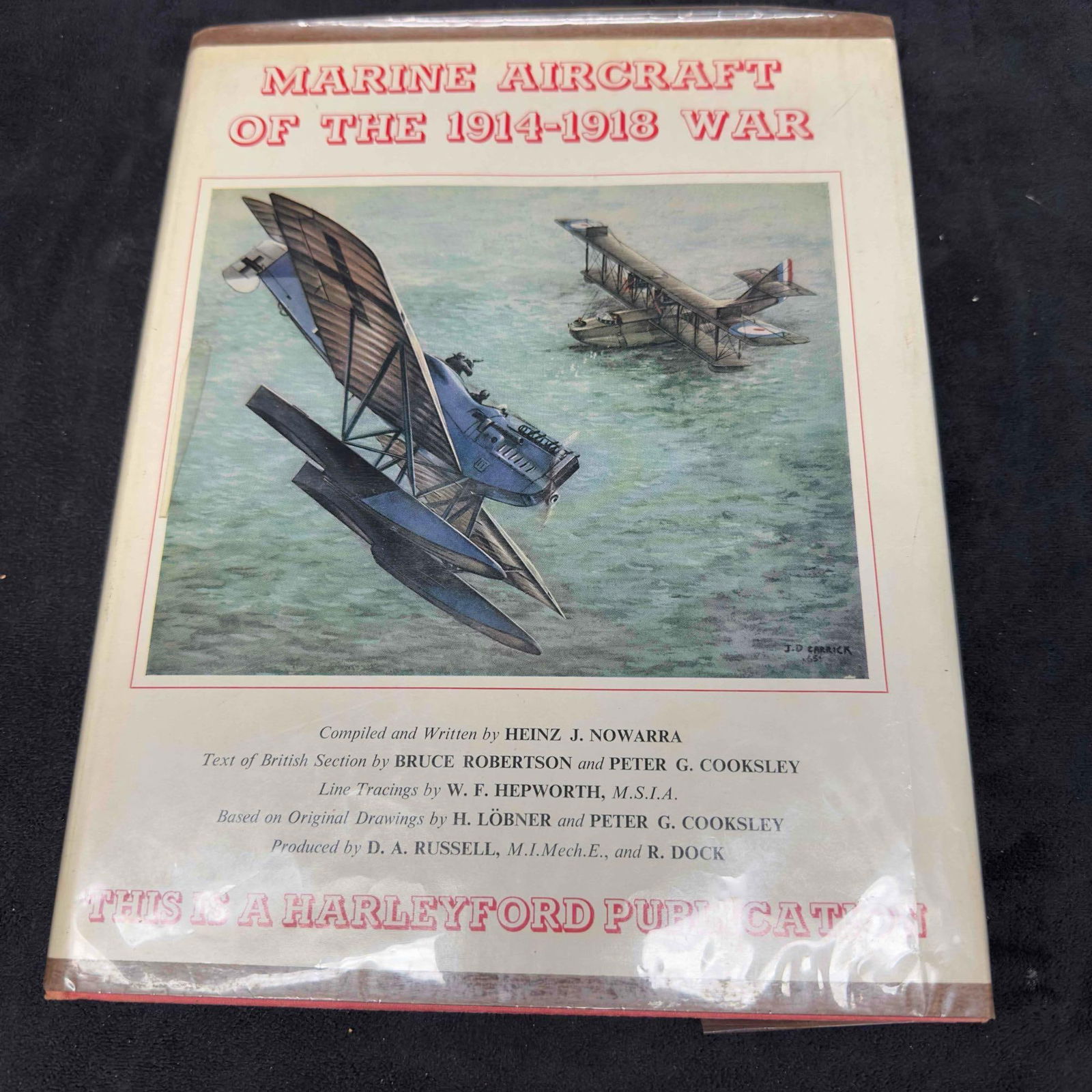Marine Aircraft Of The 1914-1918 War Book Signed D. A. Russell Bruce Robertson Autograph (1 of 8)