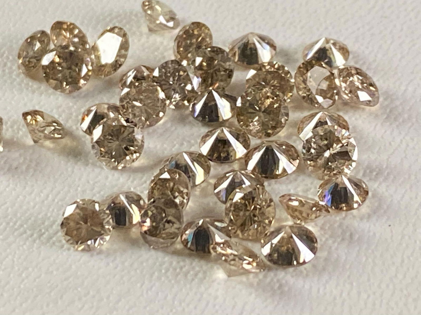 9.5 CTW Natural Loose Champaign Diamond Lot (1 of 5)