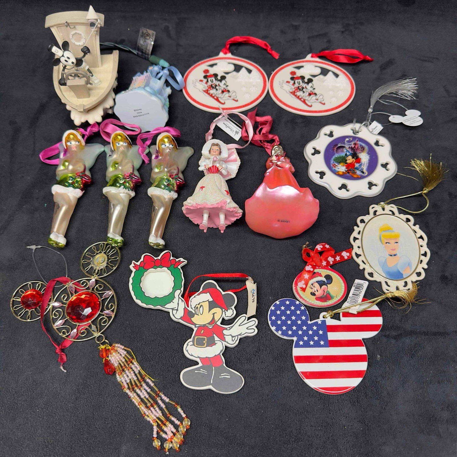 Disney Ornament Set Collection of Fifteen 15 Holiday Christmas Ornaments Mickey Mary Poppins Aurora: Disney Ornament Set Collection of Fifteen 15 Holiday Christmas Ornaments Mickey Mary Poppins Aurora. This holiday ornament set includes older and newer ornaments from Disney. Some still have original 